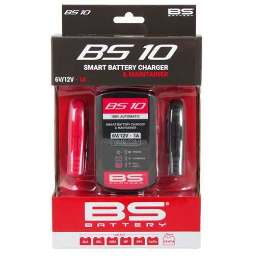 Carregador de bateria inteligente BS baterry BS10 12V e 6V Moto