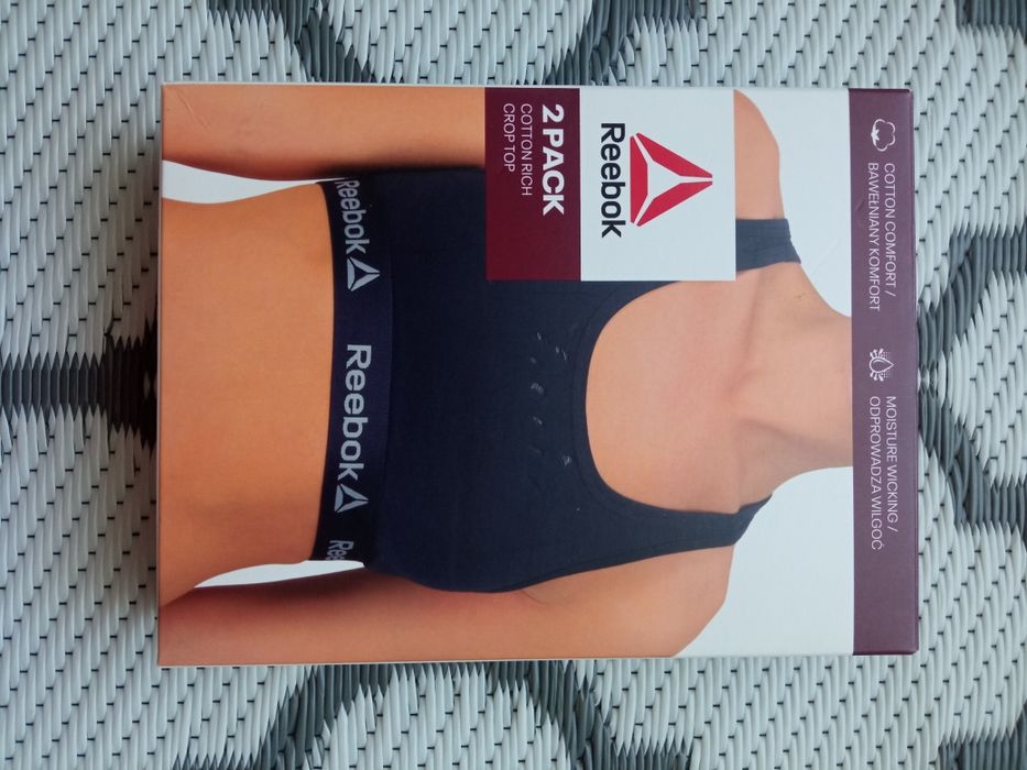 REEBOK Biustonosz sportowy 2-pak , patrz fotki i opis