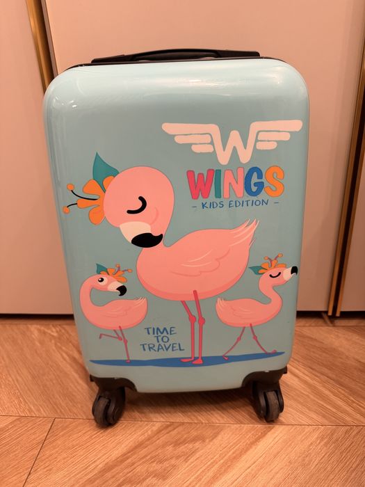 Walizka podrozna na kolkach kabinowa mała wings