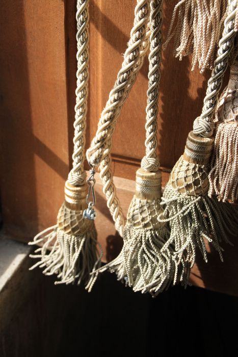 Puxadores de cortinados, vintage, optimo estado