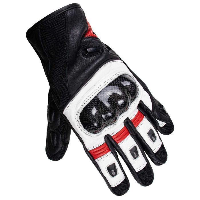 GP-S RED Rękawice skórzane motocyklowe sportowe