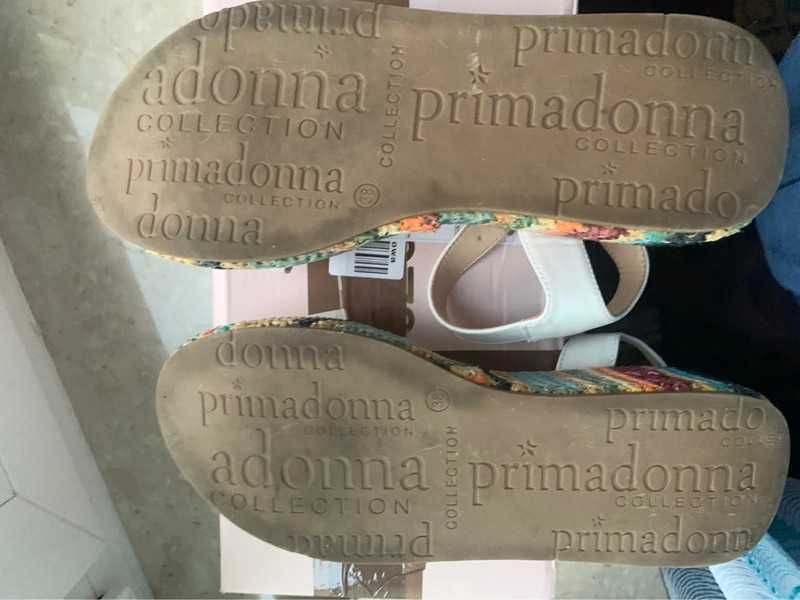 Nowe Primadonna Colection sandały białe roz 38