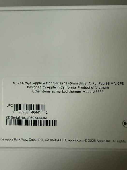 Apple Watch 11 Silver 46mm
