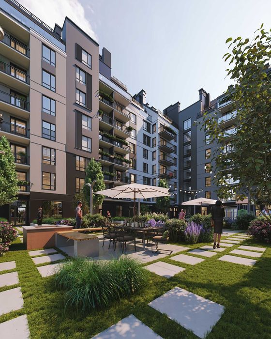 Продаж квартири у новобудові, Однокімнатна 44 м2. ЖК Park Residence