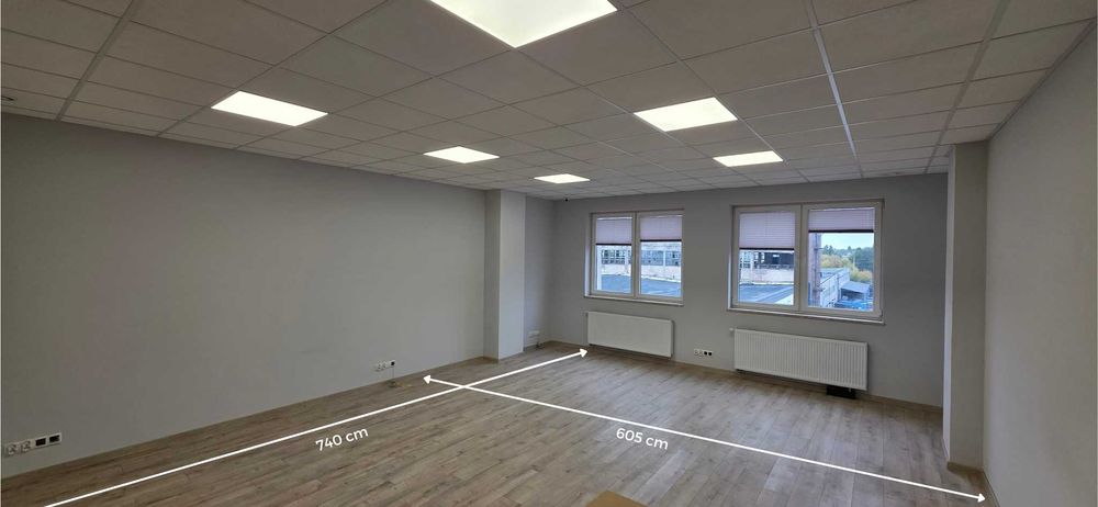 Biuro 45 m kw z parkingiem, 3 kondygnacja, ogrzewanie, klimatyzacja