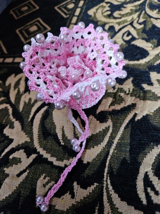 Bolsinha em crochet com terços Desconto 50%