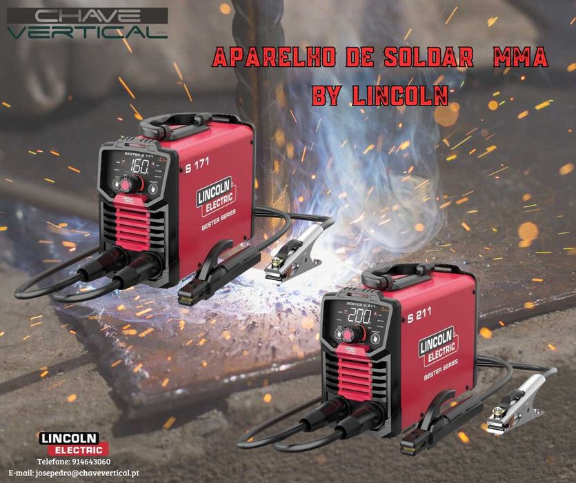 Máquinas de Soldar Inverter MMA/TIG 160A e 200A Lincoln Electric  JR19