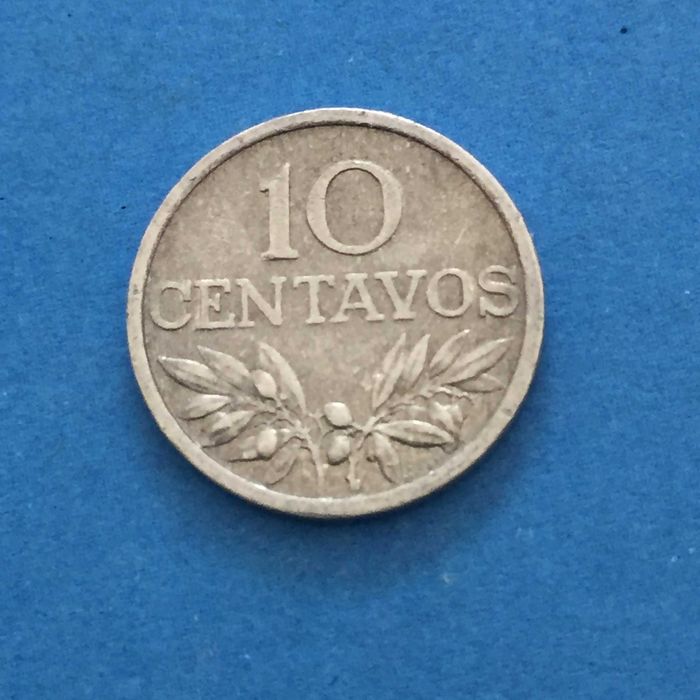 10 centavos 1974 - EIXO VERTICAL - alumínio