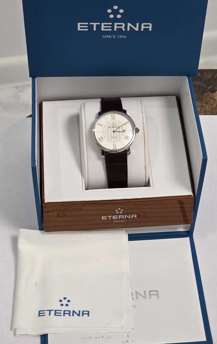 Жіночий годинник Eterna Artena 2510.41 Swiss made 34mm