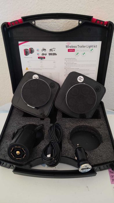KIT Luzes LED sem fios magnéticas para Reboque | RECARREGÁVEIS USB | NOVO