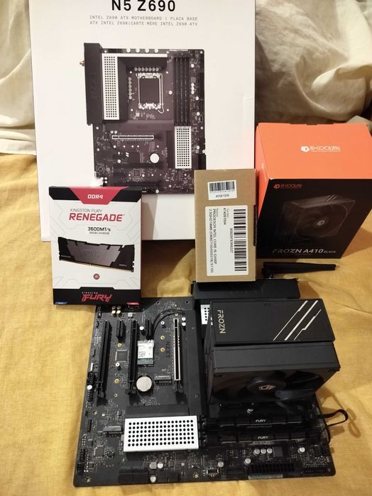 NZXT Z690+12400F+32Gb 3600+башня ID-Cooling FRONZ A410 Black гарантия ...