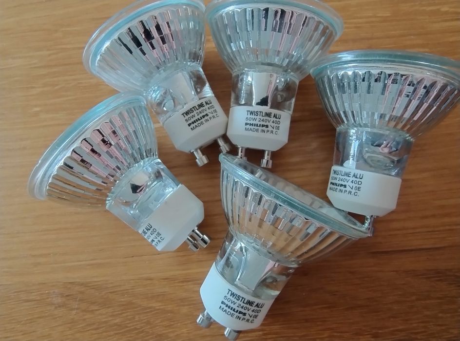 Philips Twistline Halogen żarówka Alu 50W GU10 230V 40D 3 szt.