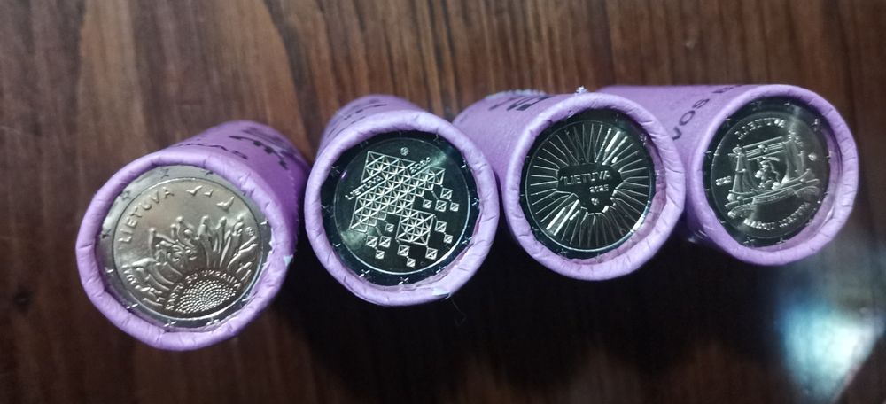 Moedas em rolo de 2 € da Lituânia