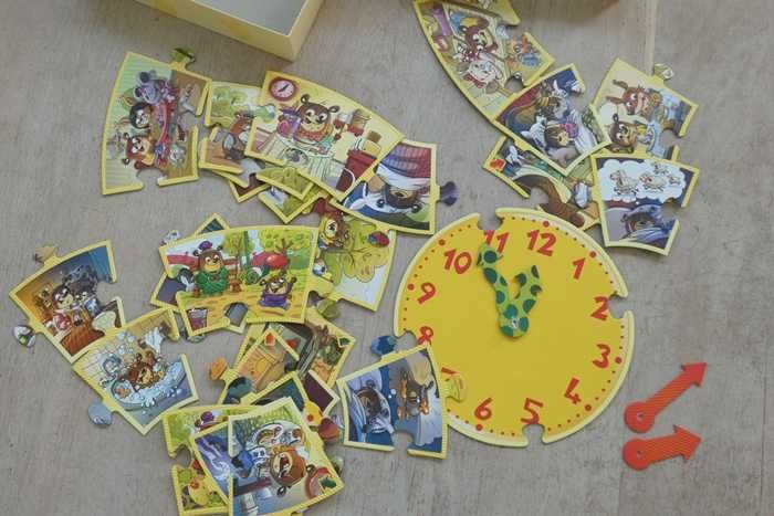 Puzzle edukacyjne zegar "Tick-Tock"; 24el.; TREFL
