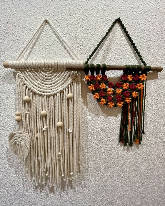 Painel macrame “Flores”
