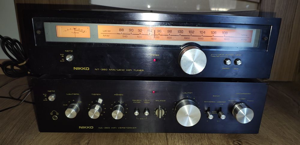 Zestaw Audio Wzmacniacz NIKKO NA-360 i Tuner NT-360 Made In Japan