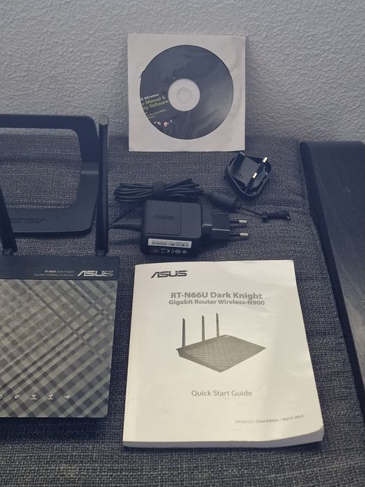 Modem Router Wi-Fi Asus RT-N66U N900 Dark Knight Dual Band 802.11