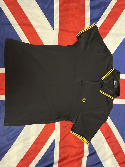 Чорно-жовте поло fred perry