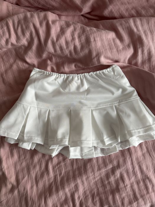 мини юбка белая