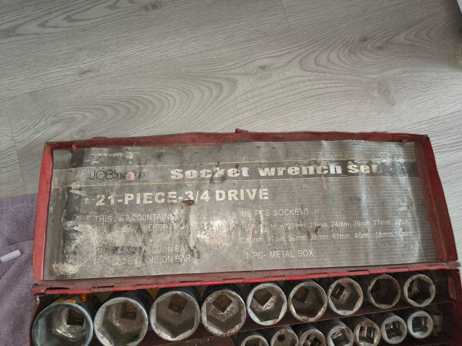 Набор торцевых ключей на 21 предмет с приводом 3/4".