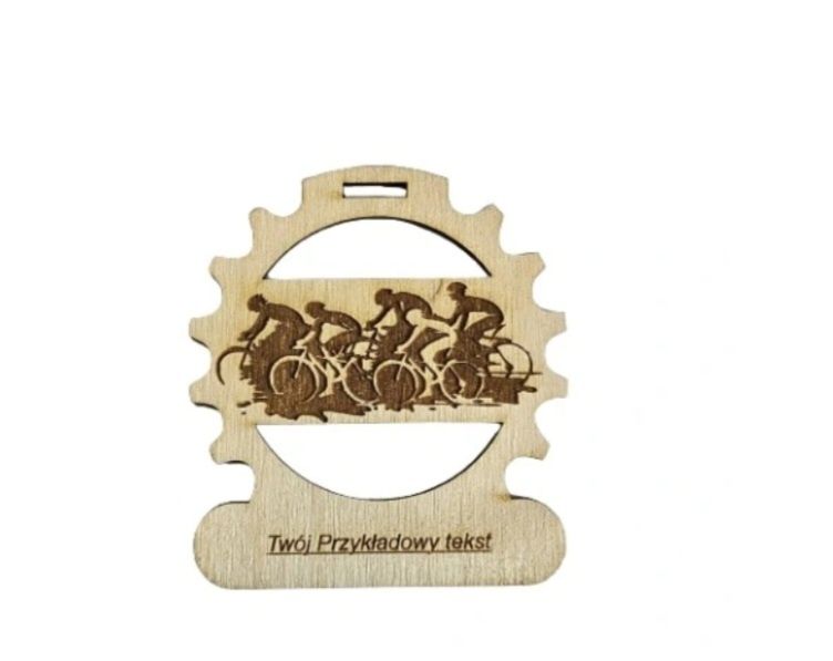 Medal Wyścig Kolarski Wyścigi Rowerowe Medal Drewniany