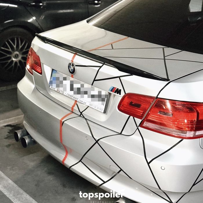 Спойлер накладка лип сабля БМВ BMW 3 E92 2006-2010 стиль M