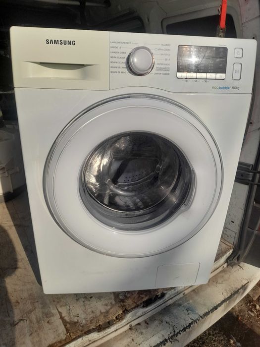 maquina de lavar roupa Sansung tamgor a estriar 8 quilos 1200 rpm