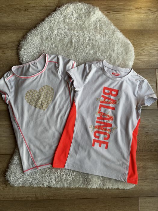 2 x Koszulka sportowa Cool club 116 Coccodrillo dziewczęca tshirt