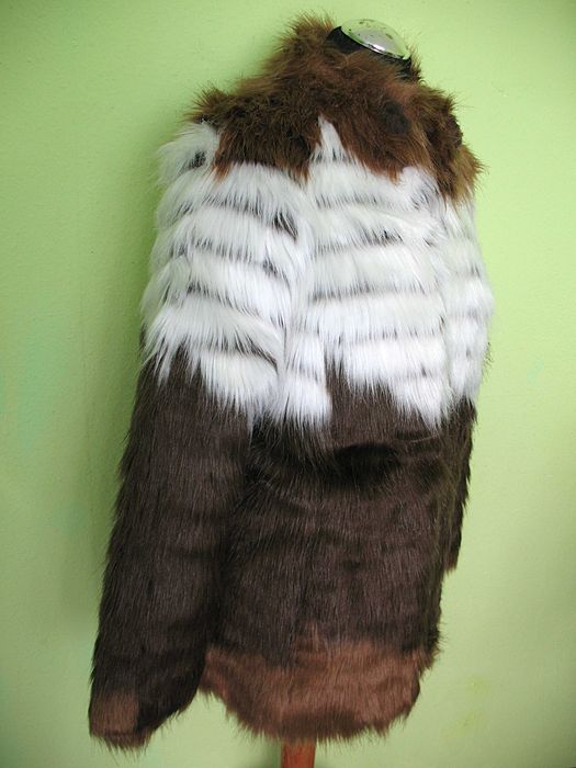 Płaszcz - palto - Sztuczne futro - 40 L biust 98 cm