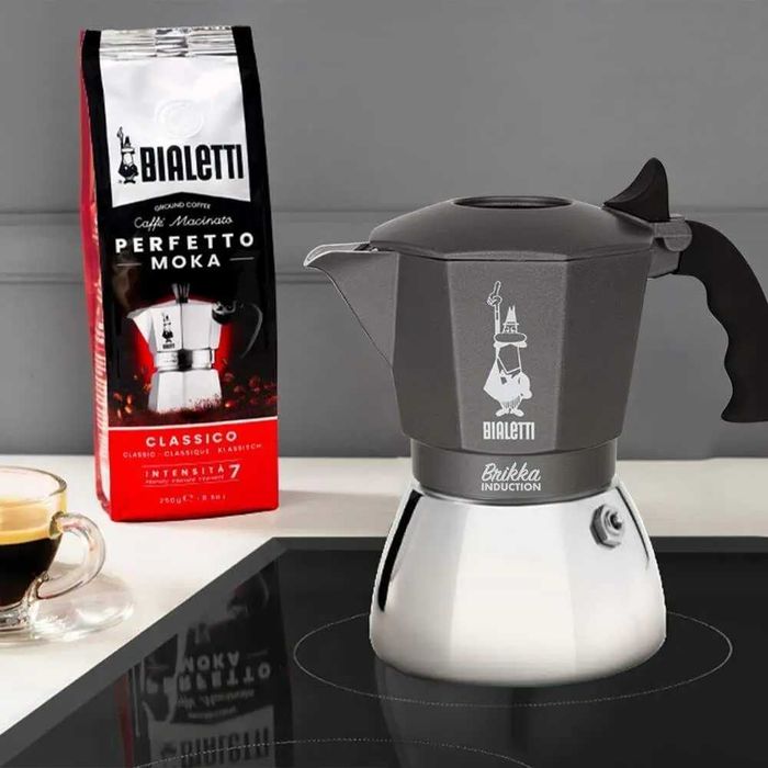 Кавоварка гейзерна Bialetti Brikka Induction 170 мл