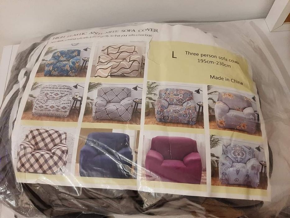 Capas para sofás de 2, 3  lugares cinza