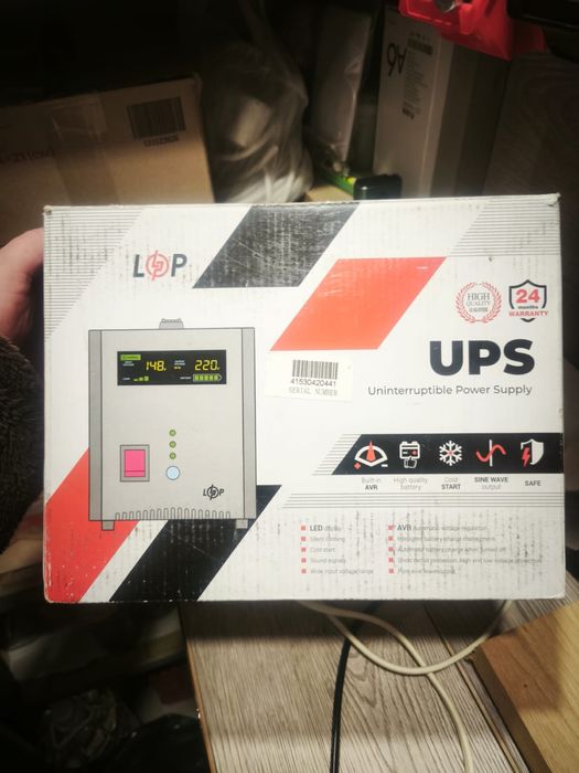 ЗАРЯДНИЙ КОМПЛЕКТ! ДБЖ LogicPower PSW-800VA+ АкумуляторRitar 12v 100ah