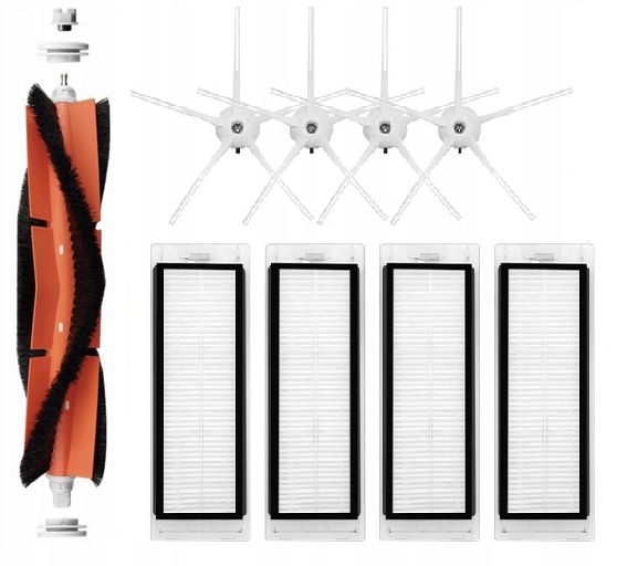 Zestaw Szczotki Filtry Do Roborock S50, S55, E4, E5, S5 Max, S6 Maxv