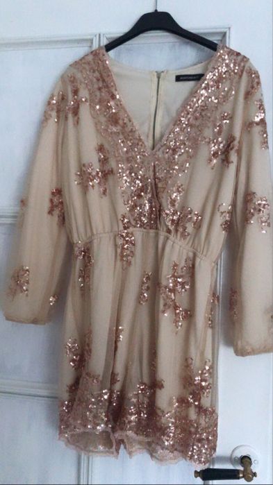 Kombinezon złoty cekiny s sylwester