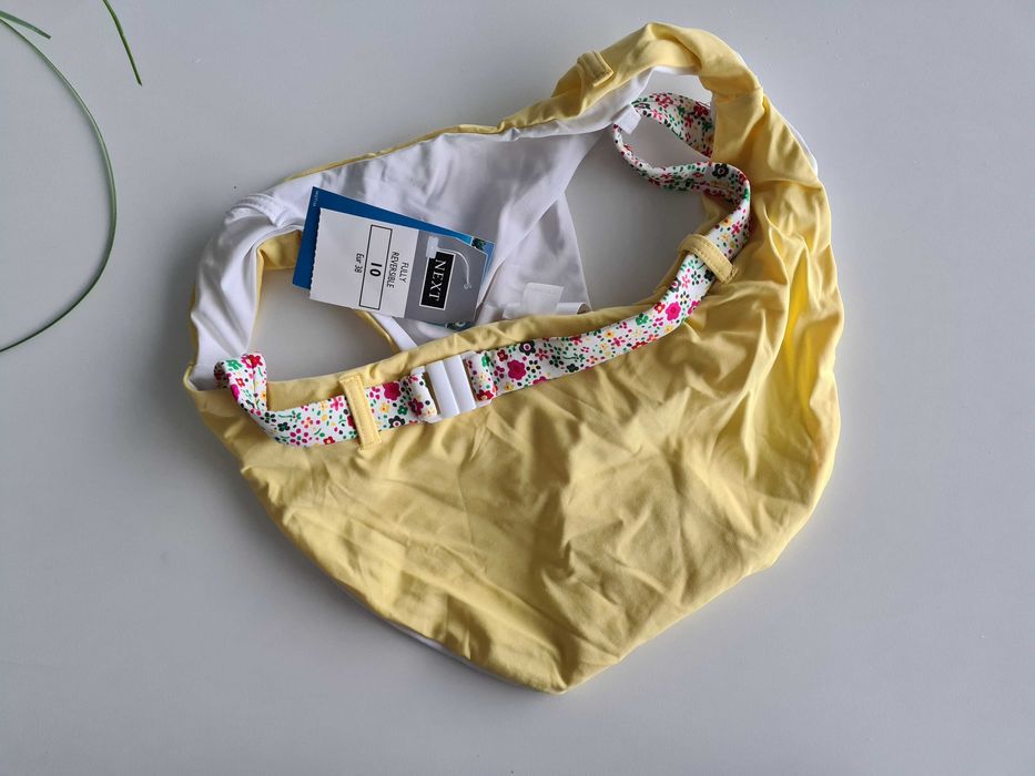 2in1 NEXT dół od bikini w kolorrze białym/żółtym w rozmiarze 38