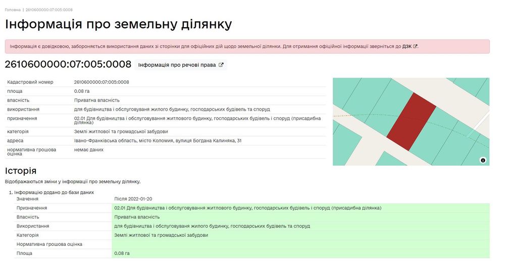 Ділянка під забудову в  м.Коломиї.