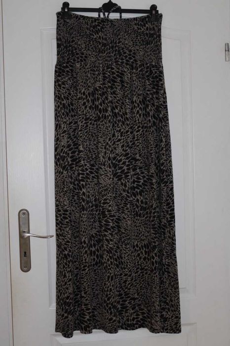 rozm 44 46 XXL długa sukienka na lato Panterka maxi