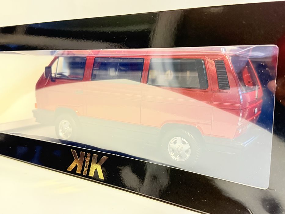 Volkswagen VW T3 Multivan MAGNUM 1/18 KK-Scale kolor bordowy metallic