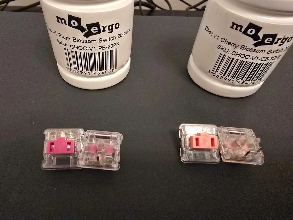 Kailh+Moergo Choc v1 Silent Key Switches (Cherry/Plum Blossom) x10