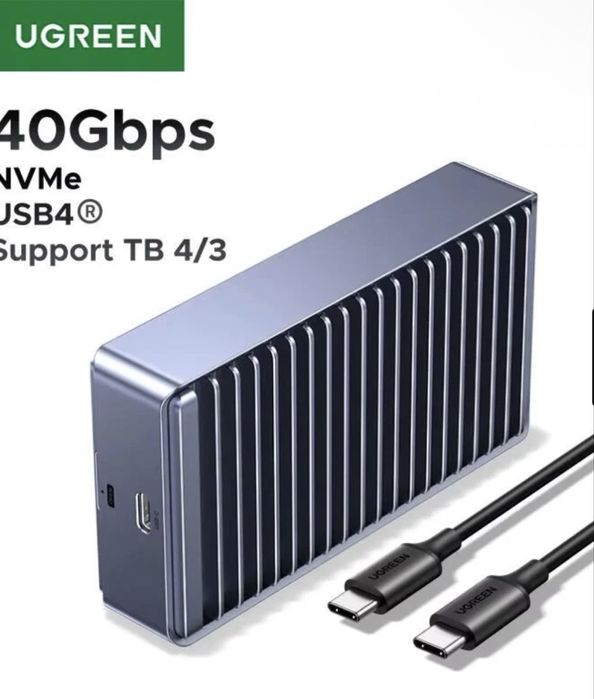 Зовнішня кишеня UGREEN D700 40Gbps USB4 NVMe для M.2 SSD