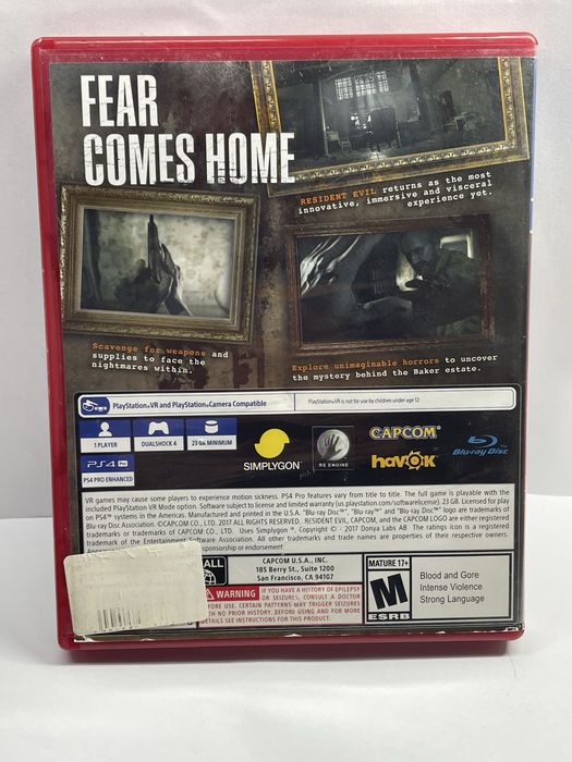 Resident Evill 7 biohazard PS5/PS4