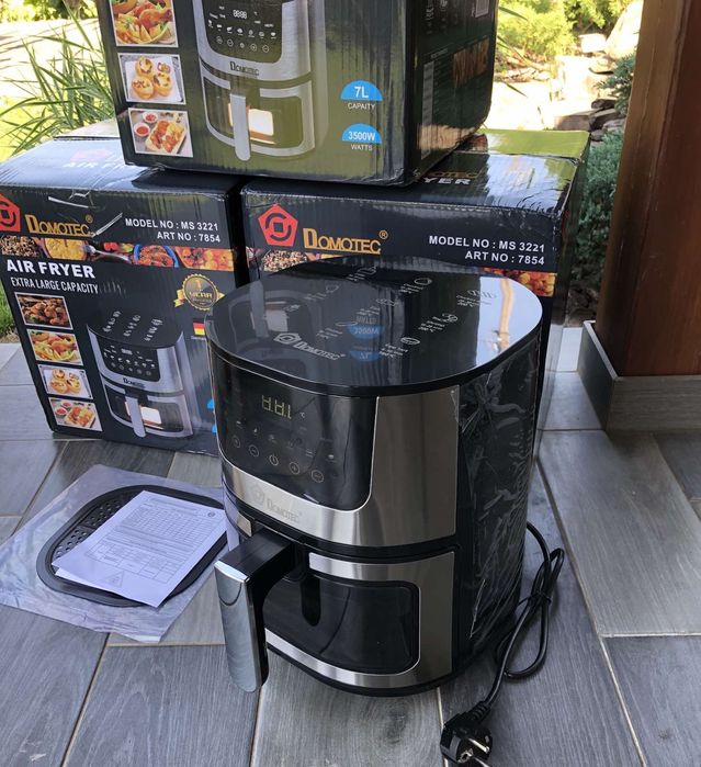 аерогриль аерофритюрница  мультипіч фритюрниця аерогріль Domotec 2тени