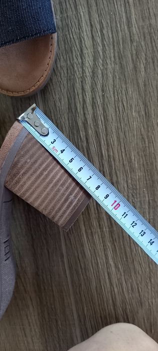Sandały na słupku toms rozmiar 38 wkładka 24cm