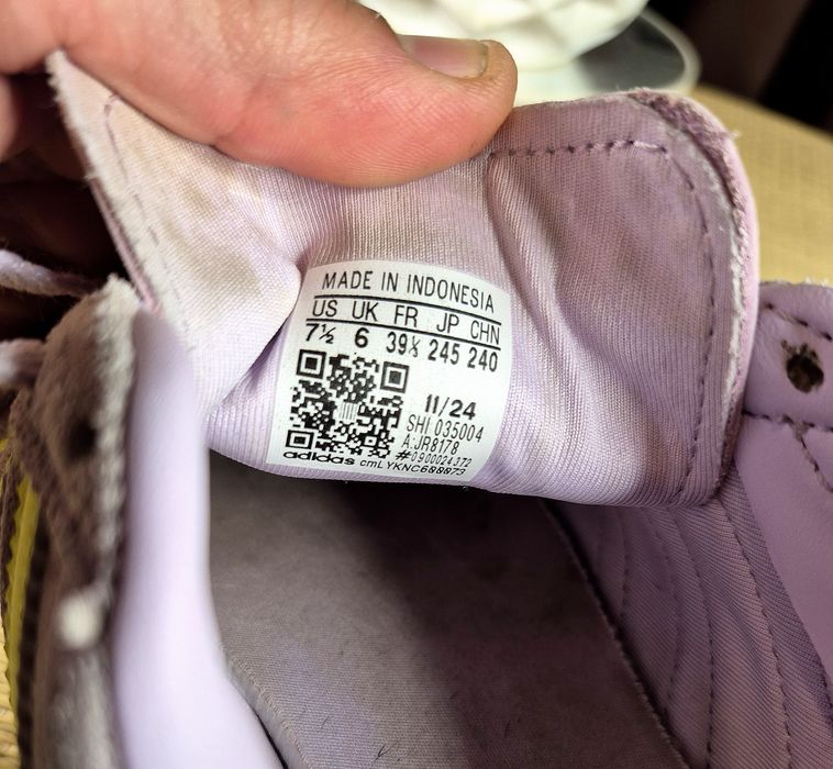 Оригінал 100% Жіночі кроссівки Adidas Gazelle Stack Wmns "Ice Lavender"(Б/У)39,5-25см