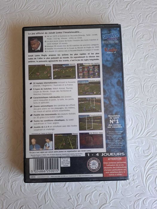 Jonah Lomu Rugby (Sega Saturn)