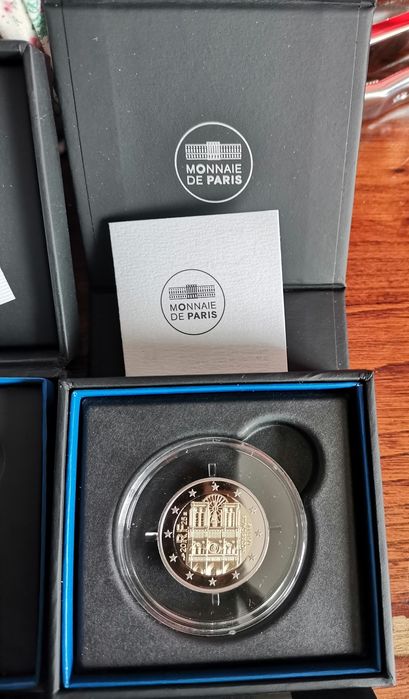 Conjunto de 3 Moedas 2€ proof França monumentos icónicos
