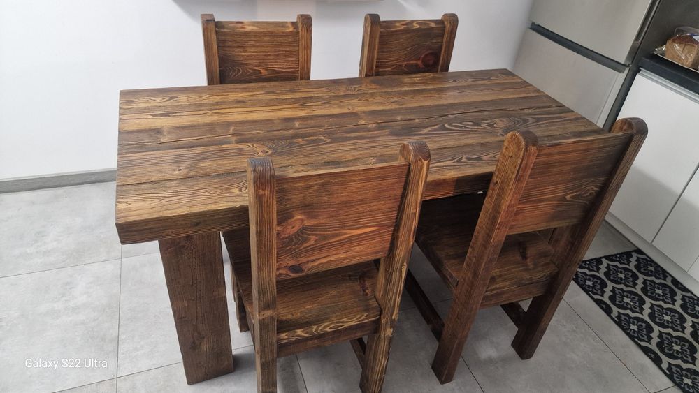 Stół + krzesła *lite drewno