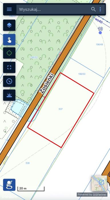 Działka budowlana 1400 m² z pozwoleniem na budowę-Łódź, ul. Zosieńki - Widok 3