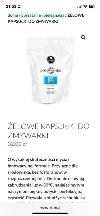 Żelowe kapsulki do zmywarki 4 opakowania FM