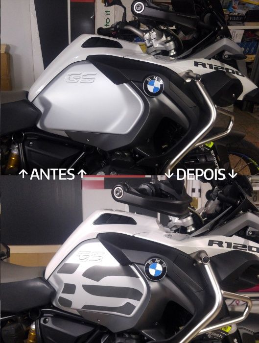 Kit autocolantes BMW GS p/ lateral depósito